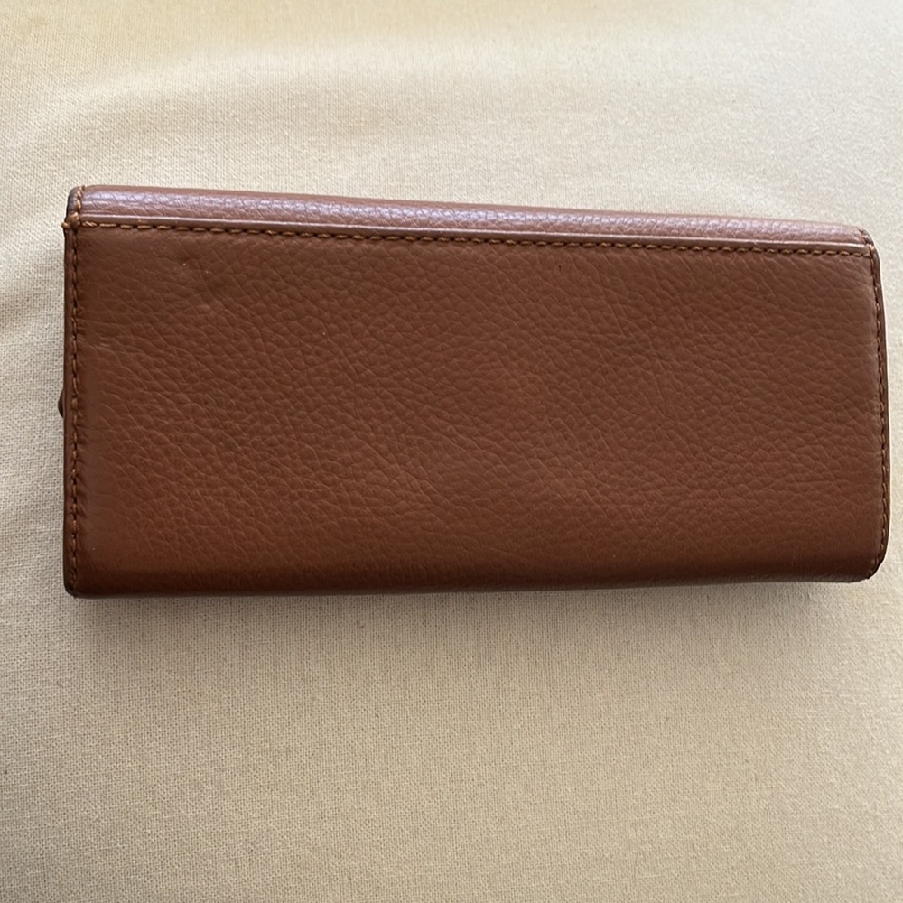 Michael Kors Slim Flap Wallet - Brown - Picture 6 of 17